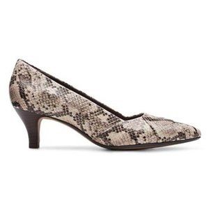 Taupe Snake-Print Linvale Sage Kitten Heel - Women
